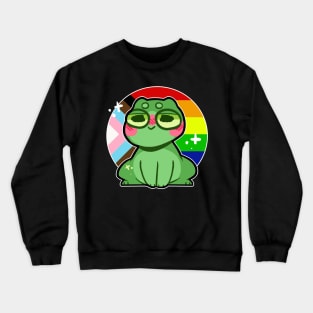 pride frog- Progress Flag Variant Crewneck Sweatshirt